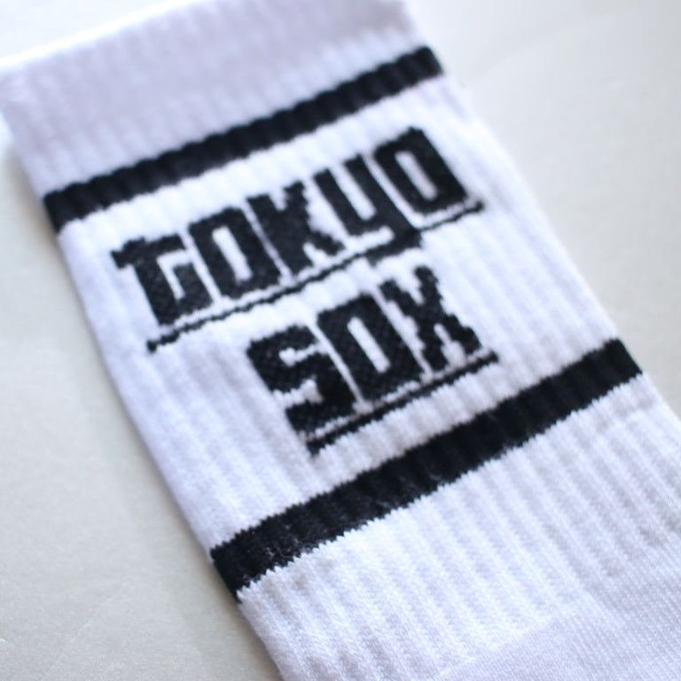 TOKYO SOX/"TOKYO SOX LOGO"SOX/WHTxBLK