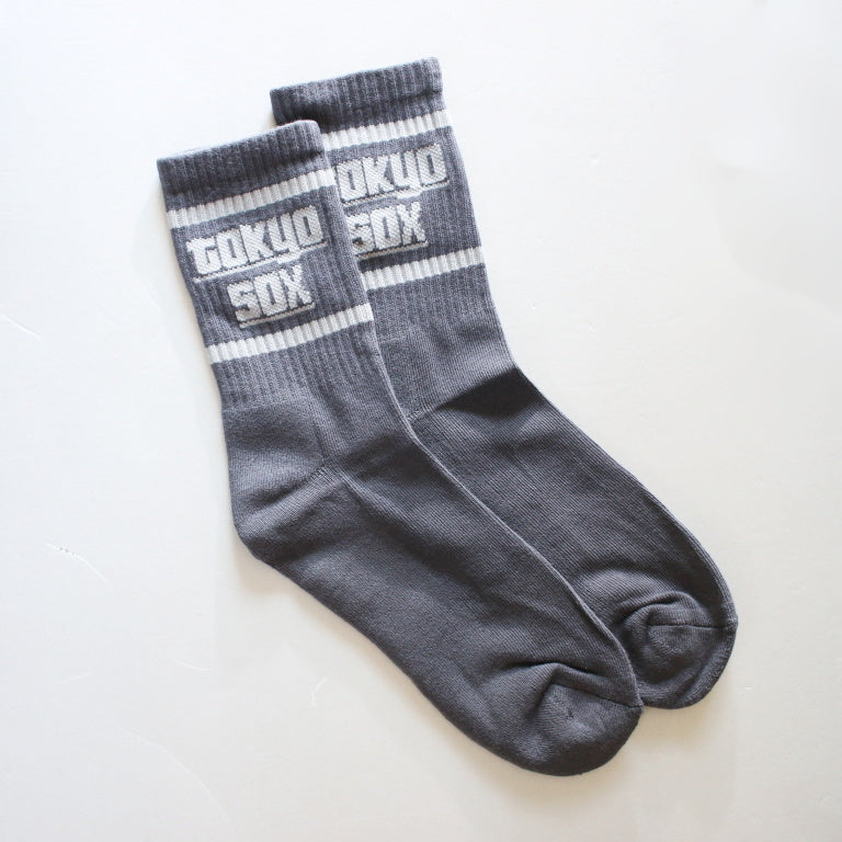 TOKYO SOX/"TOKYO SOX LOGO"SOX/Chacoal x grey