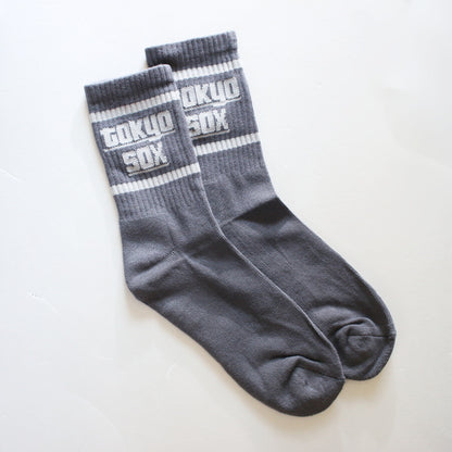 TOKYO SOX/"TOKYO SOX LOGO"SOX/Chacoal x grey