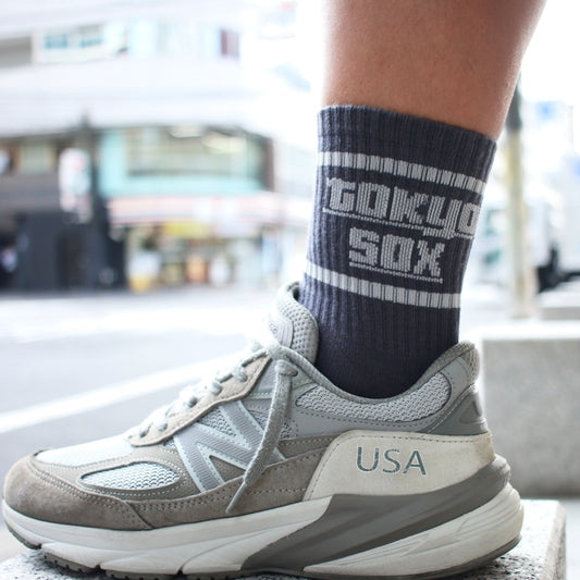 TOKYO SOX/"TOKYO SOX LOGO"SOX/Chacoal x grey