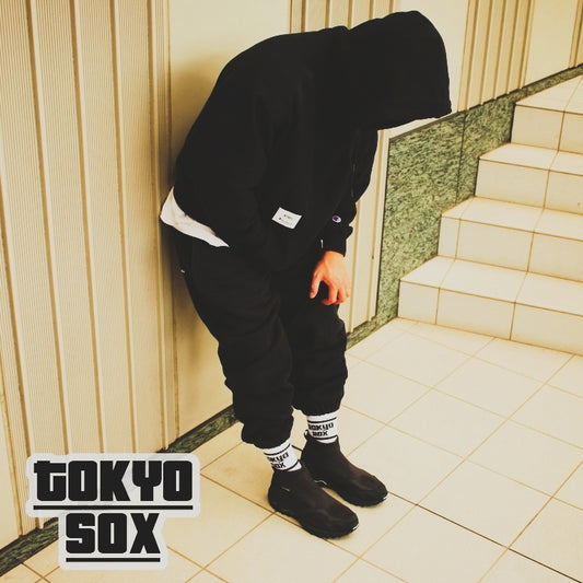 TOKYO SOX/"TOKYO SOX LOGO"SOX/WHTxBLK