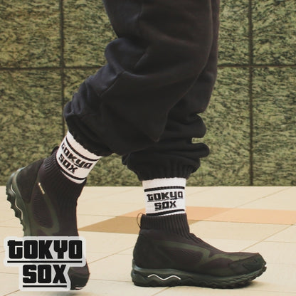 TOKYO SOX/"TOKYO SOX LOGO"SOX/WHTxBLK