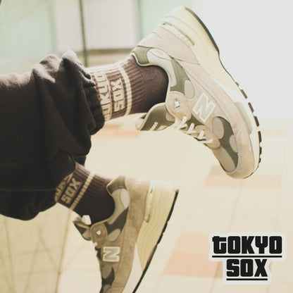 TOKYO SOX/"TOKYO SOX LOGO"SOX/Chacoal x grey